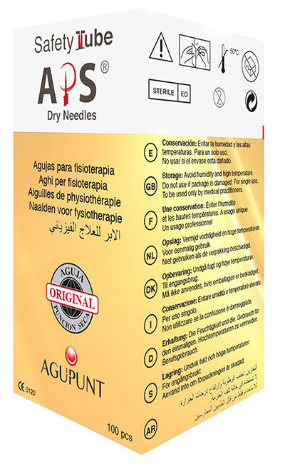 APS, Safety Tube Dry Needle, Box of 100