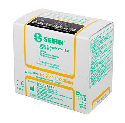 Seirin J-Type Acupuncture Needles, size , box of 100 needles