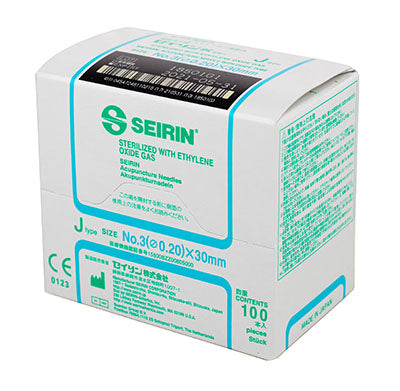Seirin J-Type Acupuncture Needles, size , box of 100 needles