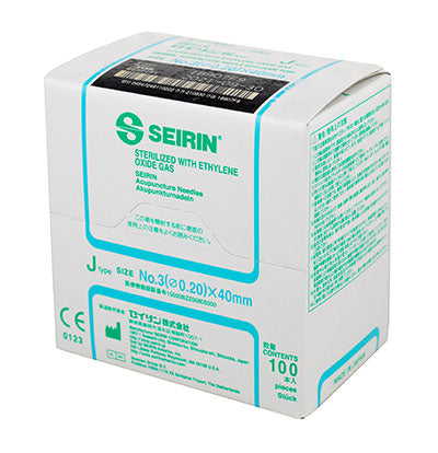 Seirin J-Type Acupuncture Needles, size , box of 100 needles