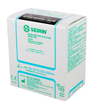 Seirin J-Type Acupuncture Needles, size , box of 100 needles