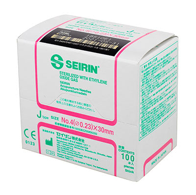 Seirin J-Type Acupuncture Needles, size , box of 100 needles