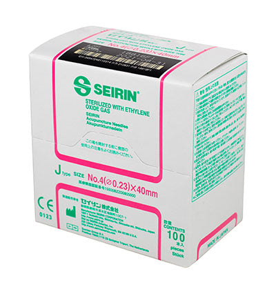 Seirin J-Type Acupuncture Needles, size , box of 100 needles