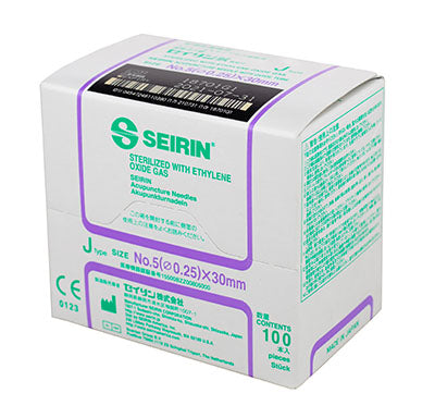 Seirin J-Type Acupuncture Needles, size , box of 100 needles