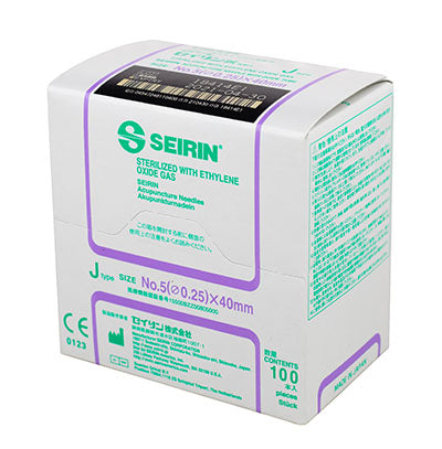 Seirin J-Type Acupuncture Needles, size , box of 100 needles