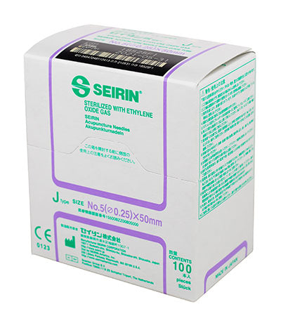 Seirin J-Type Acupuncture Needles, size , box of 100 needles