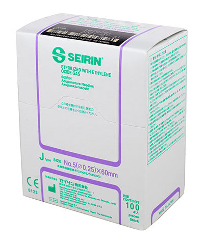 Seirin J-Type Acupuncture Needles, size , box of 100 needles