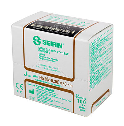 Seirin J-Type Acupuncture Needles, size , box of 100 needles