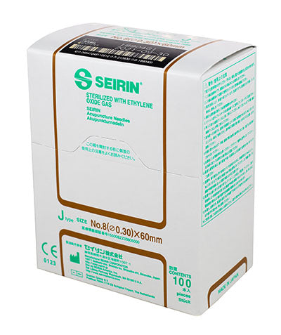 Seirin J-Type Acupuncture Needles, size , box of 100 needles