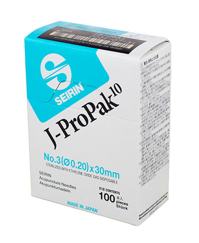 Seirin J-ProPak Acupuncture Needles, box of 100 needles