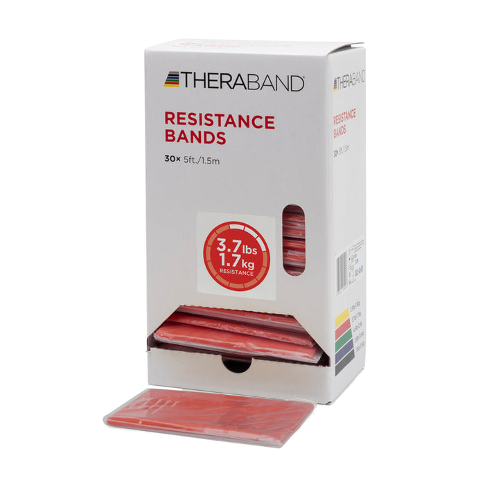 TheraBand exercise band, 5 foot, 30 band dispenser