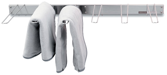 Wall mounted towel rack