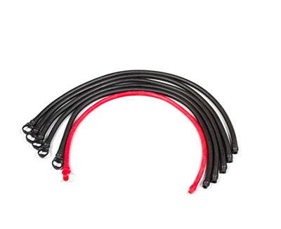 Shuttle Mini-Press Elastic Cords, set of 6 (5 Black, 1 Red)